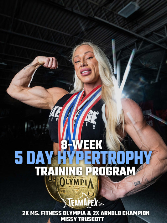 5 Day Hypertrophy Training Program Template