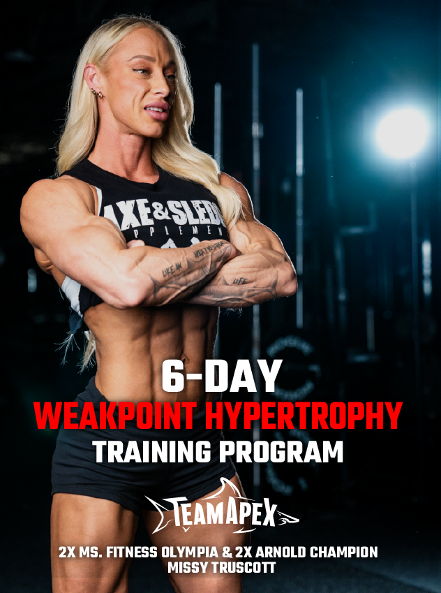 6 day hypertrophy program sale