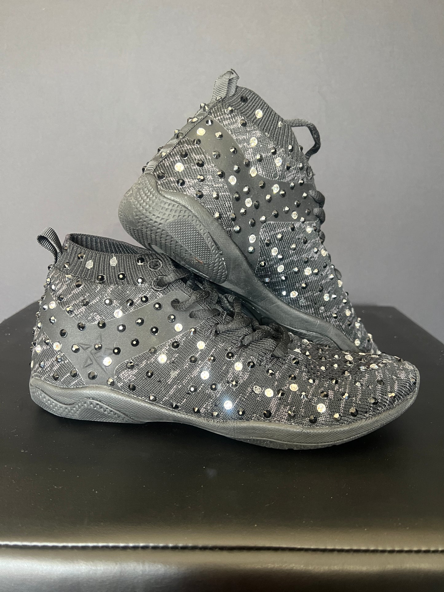 ✨ Blinged Fitness CHEER SHOES – Hand-Stoned, Stage-Ready, One of a Kind ✨