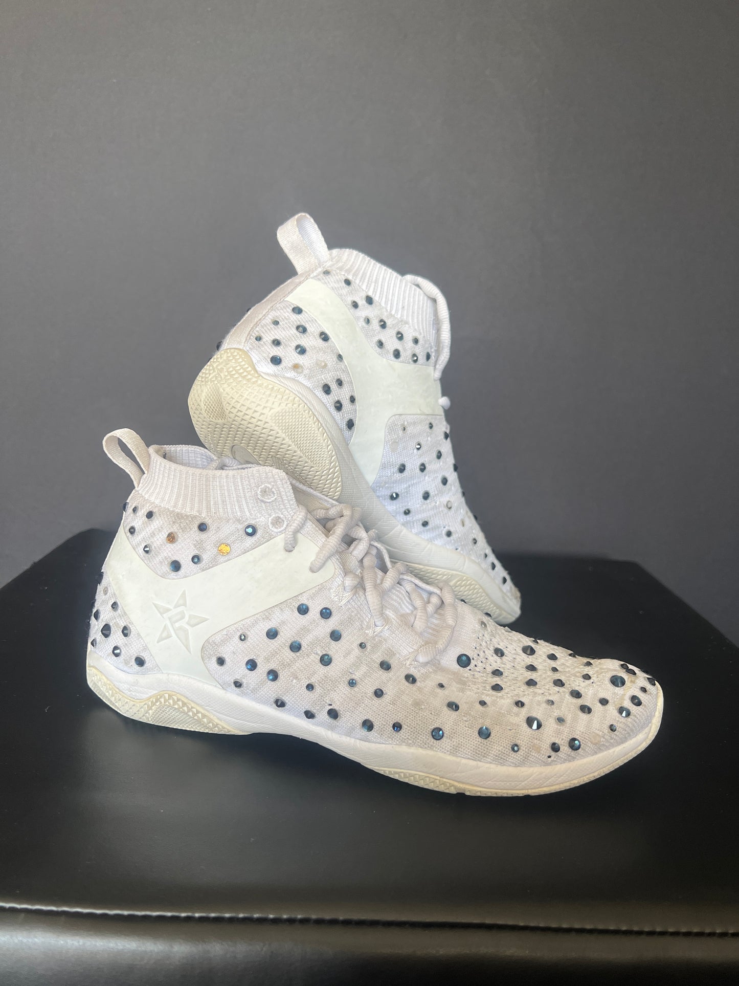 ✨ Blinged Fitness CHEER SHOES – Hand-Stoned, Stage-Ready, One of a Kind ✨