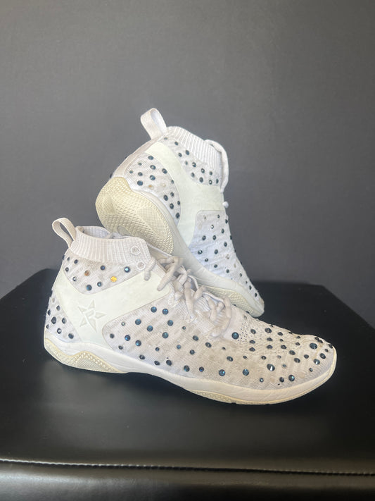 ✨ Blinged Fitness CHEER SHOES – Hand-Stoned, Stage-Ready, One of a Kind ✨
