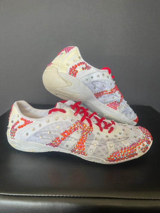✨ Blinged Fitness CHEER SHOES – Hand-Stoned, Stage-Ready, One of a Kind ✨